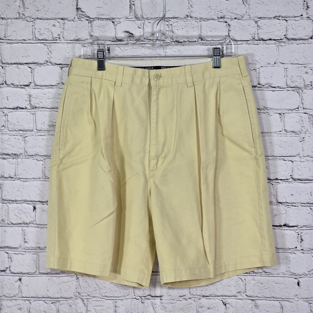 Polo Golf By Ralph Lauren Men's Sz 32 Yellow Chino Shorts